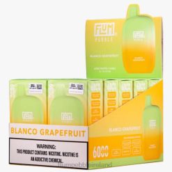FLUM PEBBLES 6000 PUFFS 10 PACKS JHPL11 - Flum Pebble Ireland Blanco Grapefruit