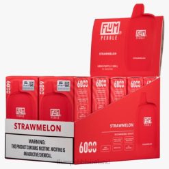 FLUM PEBBLES 6000 PUFFS 10 PACKS JHPL77 - Flum Pebble Ireland Strawmelon