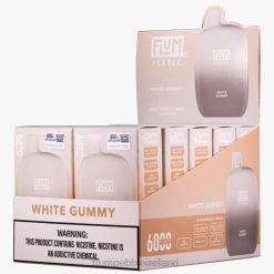 FLUM PEBBLES 6000 PUFFS 10 PACKS JHPL88 - Flum Pebbles Wholesale White Gummy