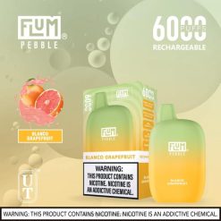 FLUM PEBBLES 6000 PUFFS JHPL10 - Flum Pebbles Wholesale Blanco Grapefruit