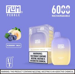FLUM PEBBLES 6000 PUFFS JHPL16 - Flum Pebbles Wholesale Blueberry Melo