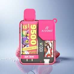 Aivono Aim Tank 9500 Puffs Strawberry Ice 650mAh 5% Nicotine