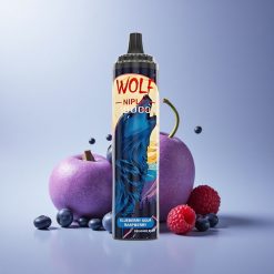 JNR Wolf Niplo 10000 Blueberry Sour Raspberry Mesh Coil 1.0 Ohm Nicotine 5% 650mAh