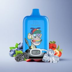 Fumot Tornado Digital Box 12000 Puffs Strawberry Grape Mesh Coil 550mAh