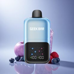 GEEK BAR 2GO 20ml 50000 Puffs Blueberry Raspberry Ice Interactive Large Screen Rechargeable Battery Disposable Vape Pen
