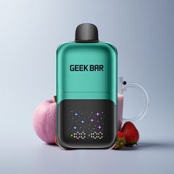 GEEK BAR 2GO 20ml 50000 Puffs Strawberry & Kiwi Interactive Screen Dual Tank 20mL 5% Nicotine Rechargeable